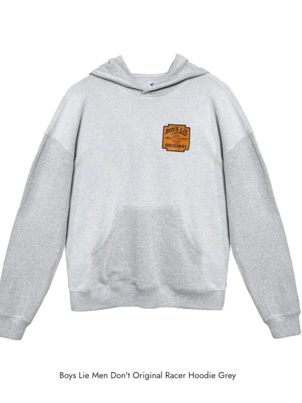 NWT!! Boys Lie Boys Lie Men Don't Racer Hoodie-Grey